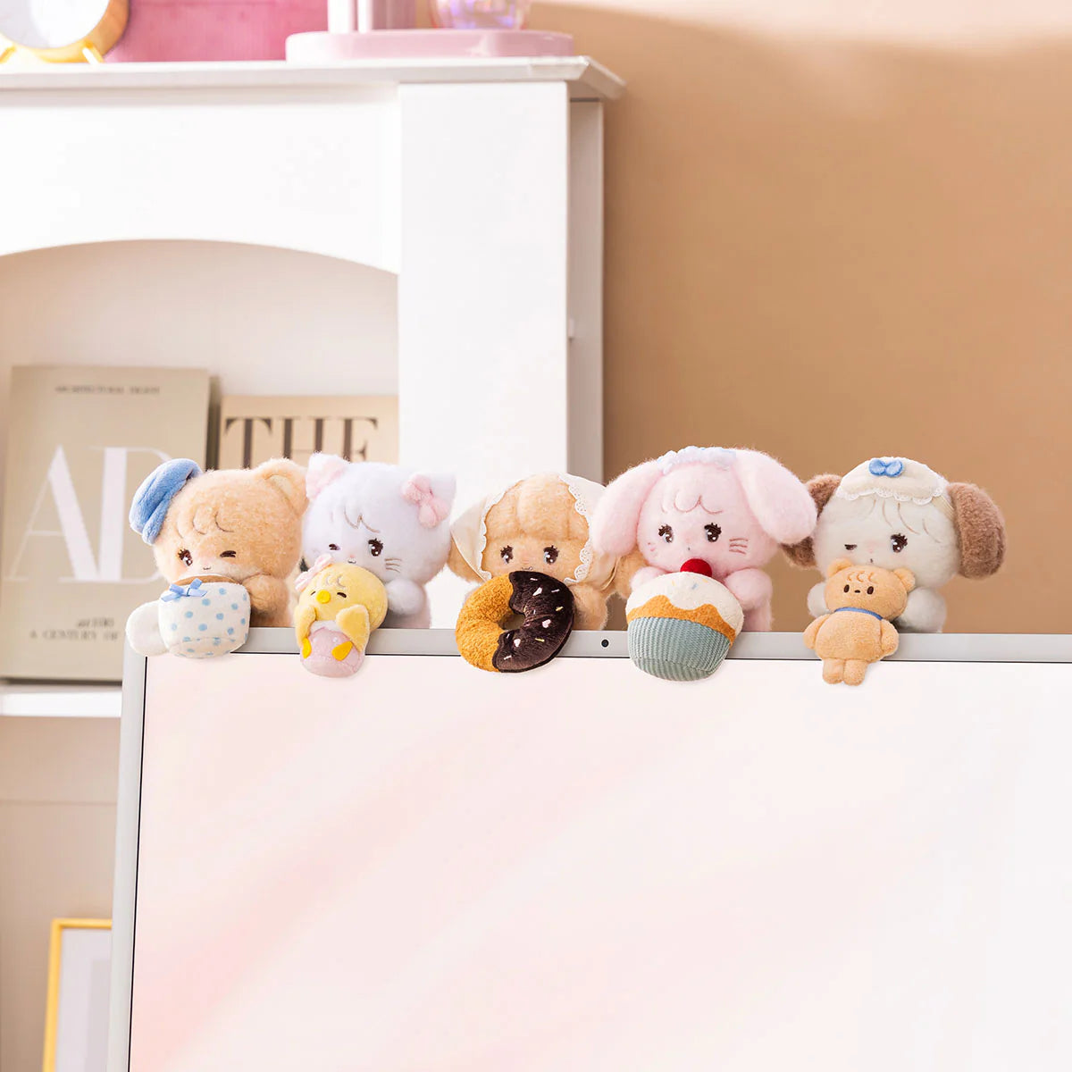 Mikko "Blue Series" Desktop Hanging Plush - Latte