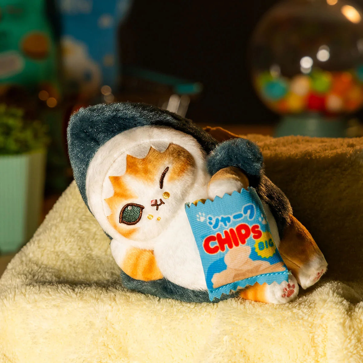 Mofusand Lazy Potato Chip Shark Cat Plush Mascot