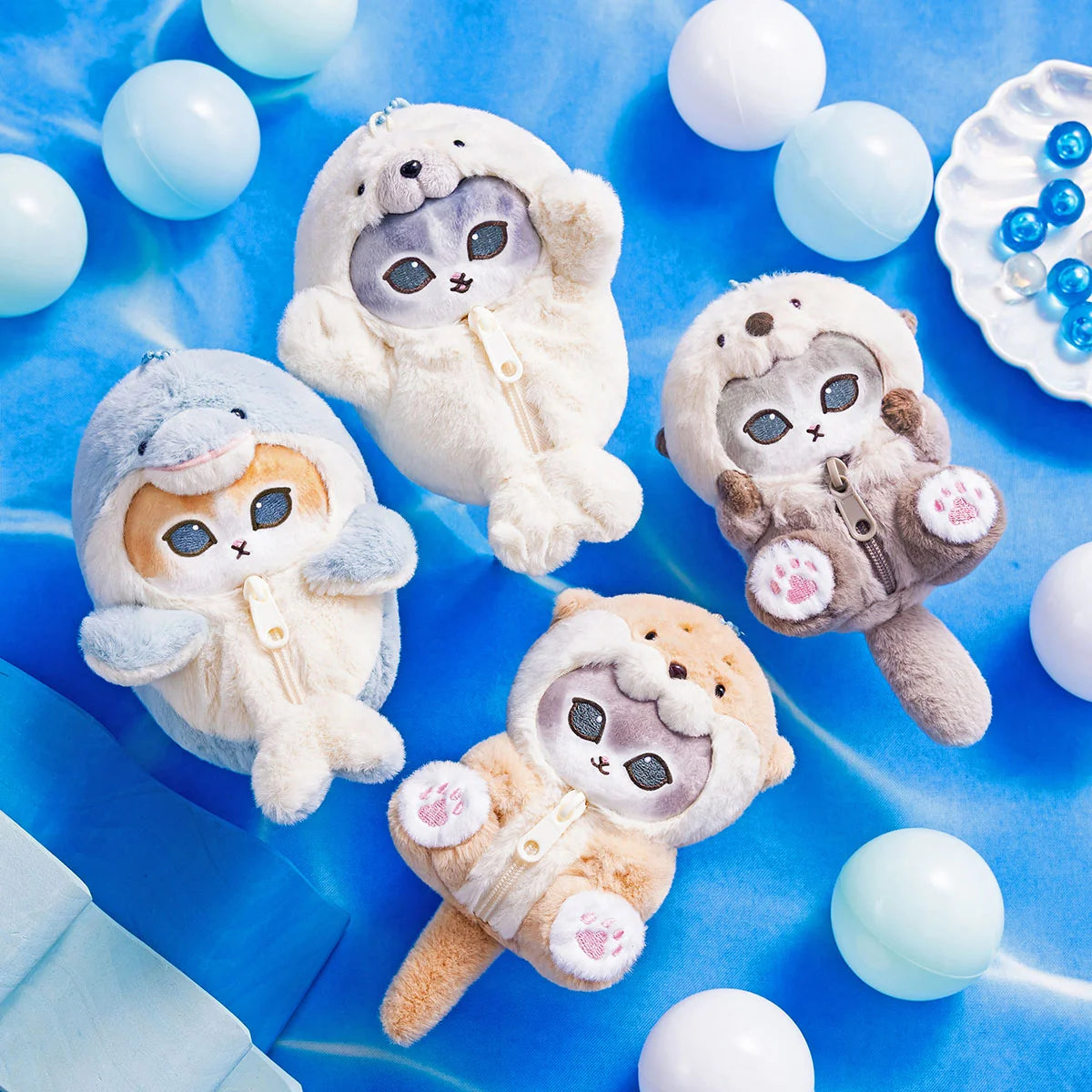 Mofusand Fluffy Sea Creature Plush Mascot - Otter Cat
