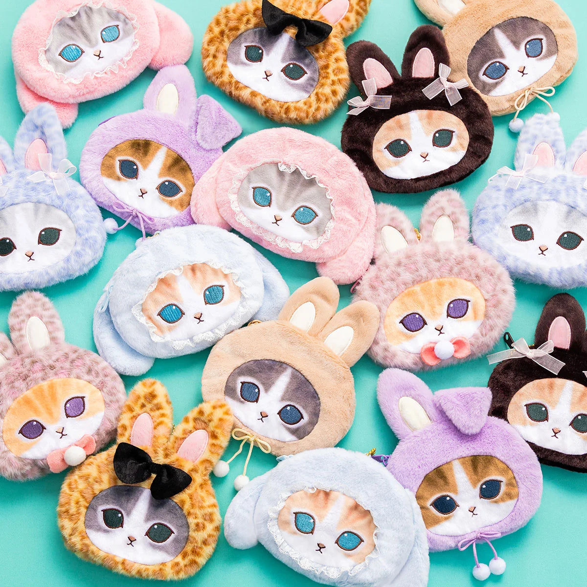 Mofusand "Lots of Bunny-Cats!" Face Pouch Blindbox