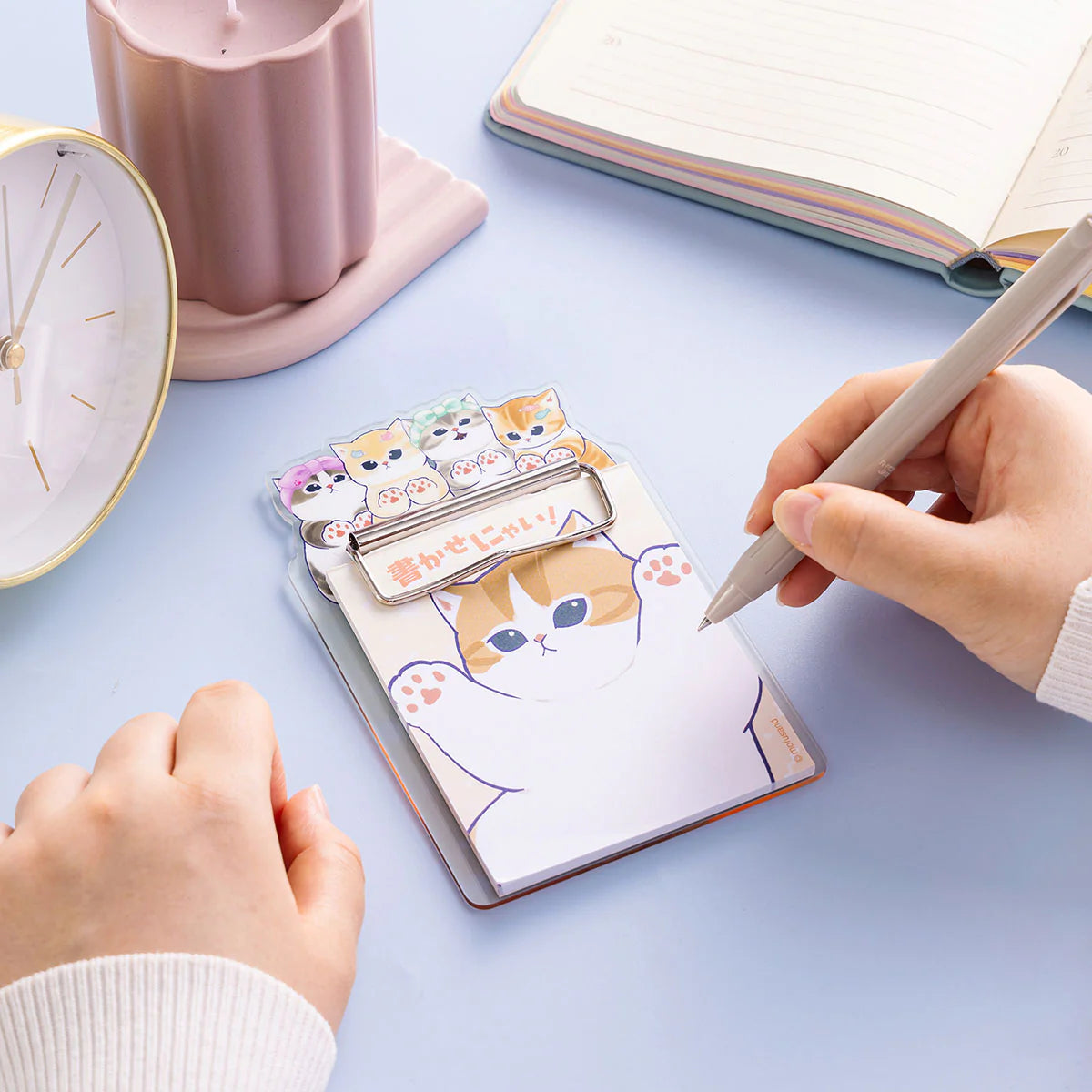Mofusand "I Want To Interrupt Your Outing!" Acrylic Binder with Memo Pad