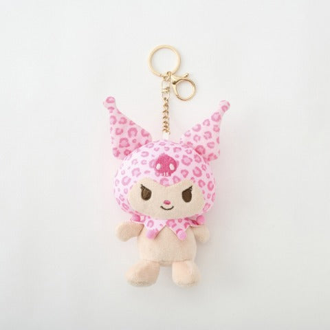 Kuromi Pink Leopard Plush Mascot