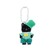 Sylvanian Families Black Cat Green Tux Keychain