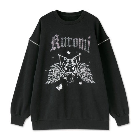 Kuromi x CHIP CLIP Rhinestone Sweatshirt