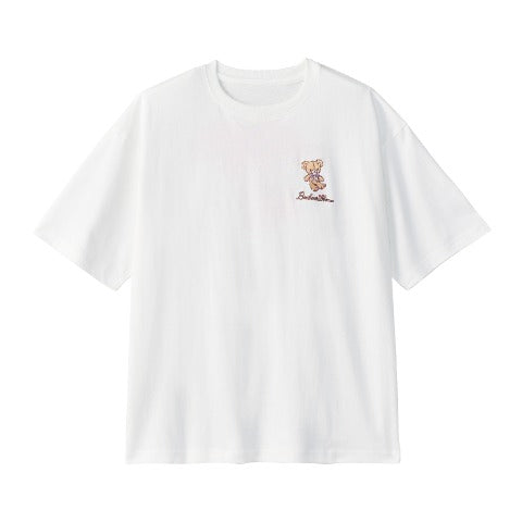 Bonbonbonribbon Short-sleeved T-Shirt [White] L