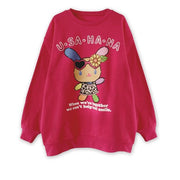 Usahana Fleece-lined Sweatshirt [Pink]