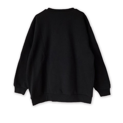 Usahana Fleece-lined Sweatshirt [Black]