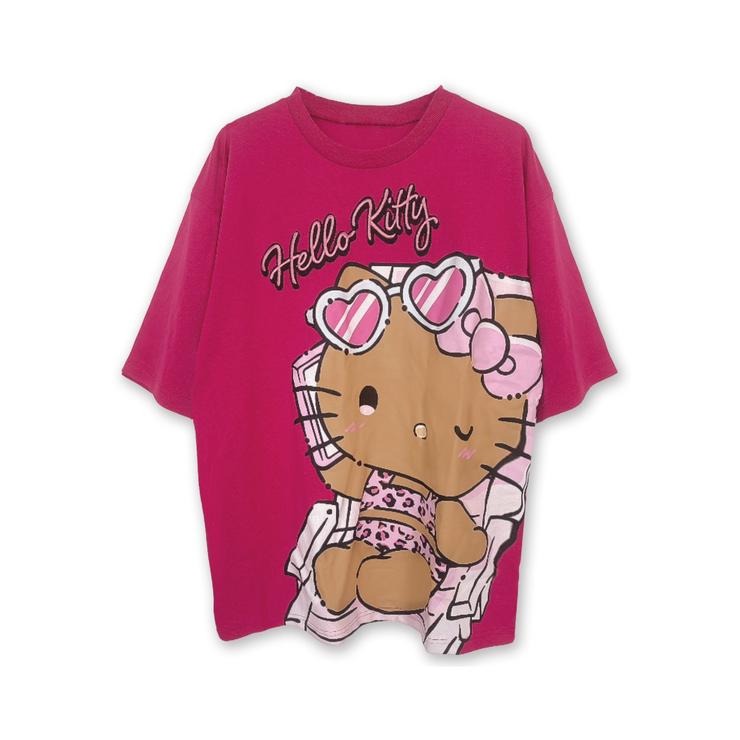 Tan Hello Kitty T-Shirt [Pink]