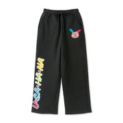 Usahana Fleece-lined Sweatpants [Black]