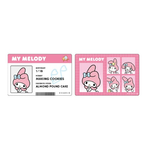 My Melody ID Card Sticker Set