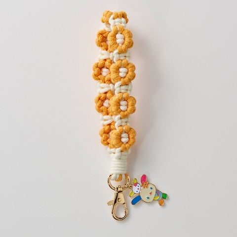 Usahana Flower Bag Charm [Orange]