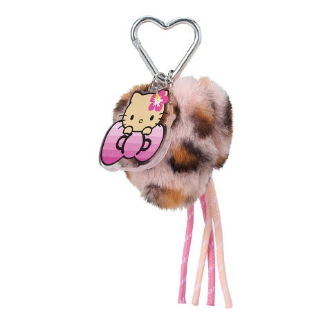Hello Kitty Leopard Fur Carabiner Charm
