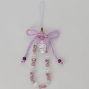Kuromi Beaded Ribbon Strap
