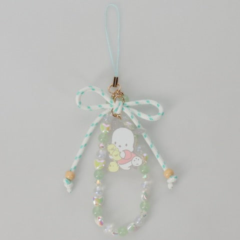 Pochacco Beaded Ribbon Strap