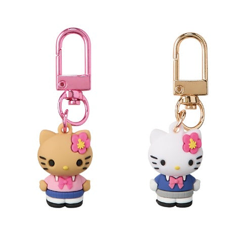 Hello Kitty Keychain Set [Tan & White School]