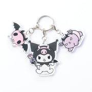 Kuromi Devil 3-strand Keychain