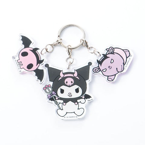 Kuromi Devil 3-strand Keychain