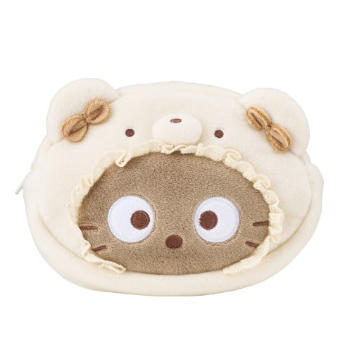 Chococat Bear Face Pouch [Brown]