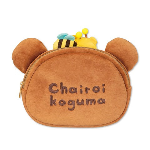 Chairoikoguma Bee Face Pouch