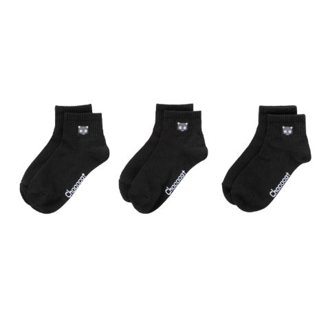 Chococat Sneaker Socks Set of 3 [Black]