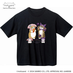 Mofusand x Sanrio Kuromi My Melody Big T-Shirt