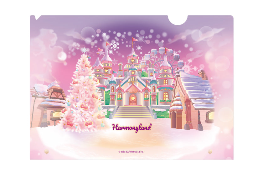Harmonyland Christmas 2025 Sanrio Clear File