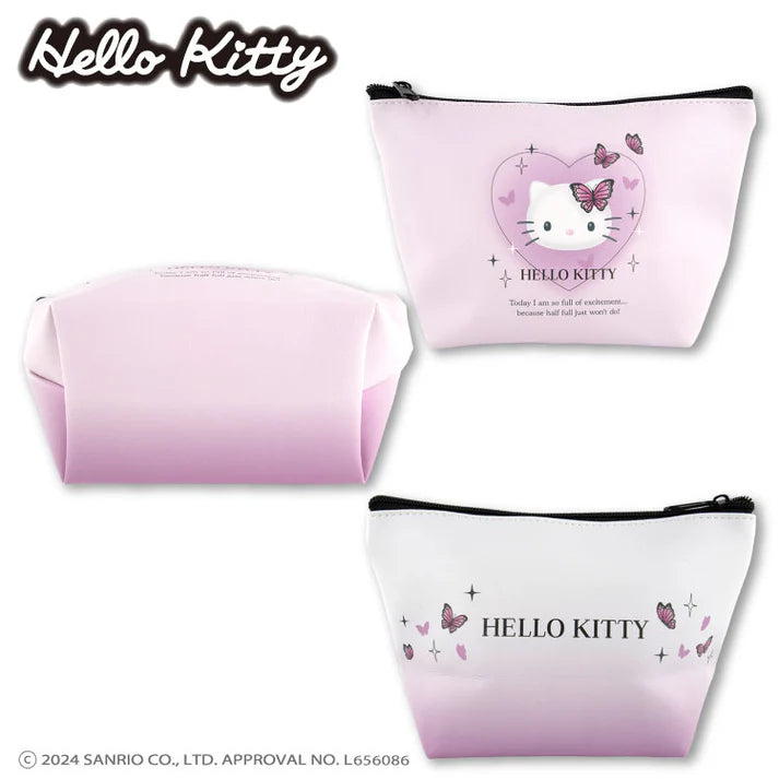 Hello Kitty Monochrome Trapezoid Pouch