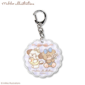 Mikko Illustrations Acrylic Keychain Charm - Soufflé & Latte