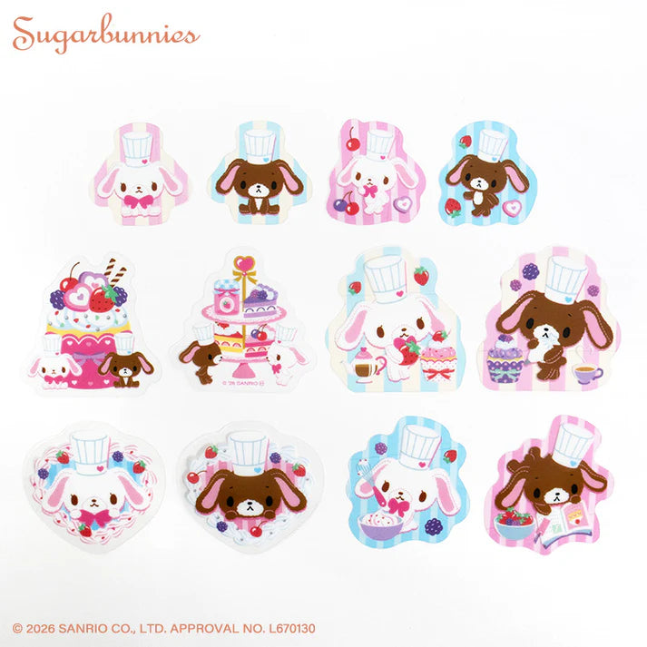 Sugarbunnies Thank You Mart Flake Stickers