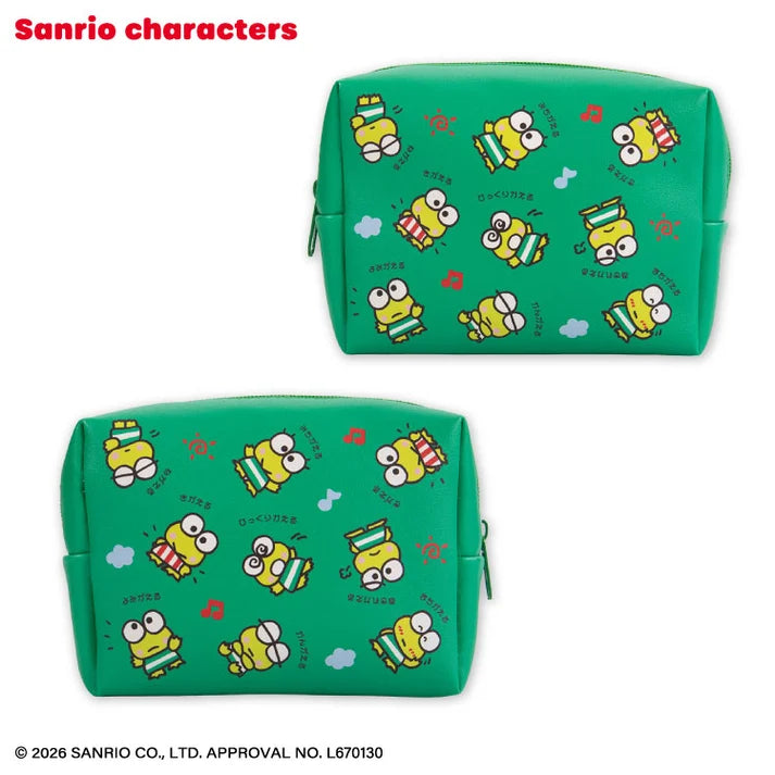 Keroppi Retro Design Box Shaped Pouch