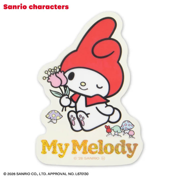 My Melody Retro Design Clear Sticker