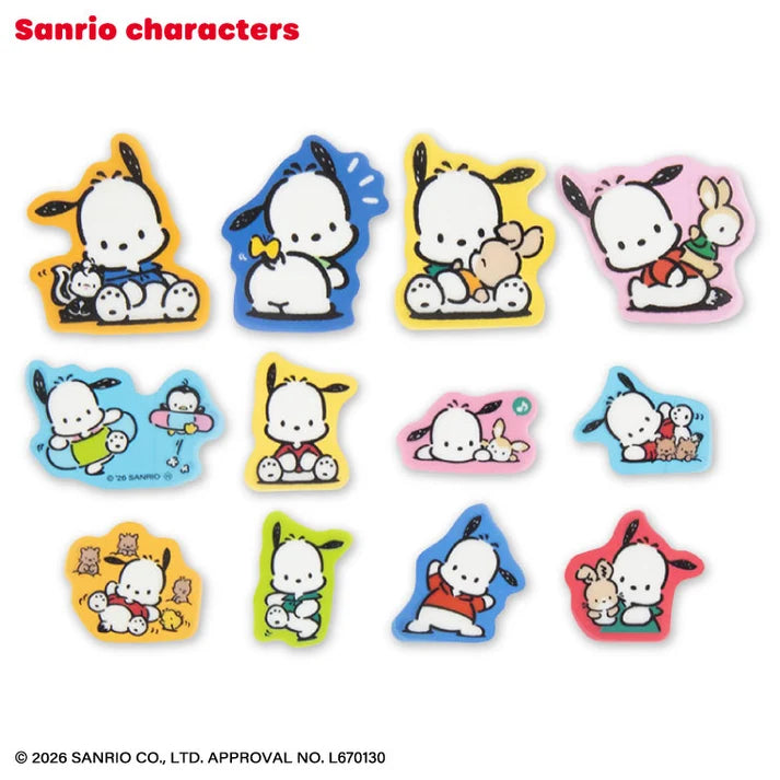 Pochacco Retro Design Flake Stickers