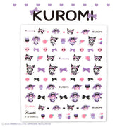Kuromi Maid Nail Art Stickers