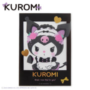 Kuromi Maid Clear Sticker A
