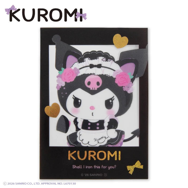 Kuromi Maid Clear Sticker A