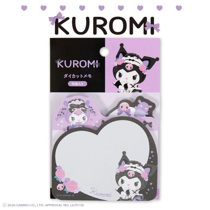 Kuromi Maid Die Cut Memo