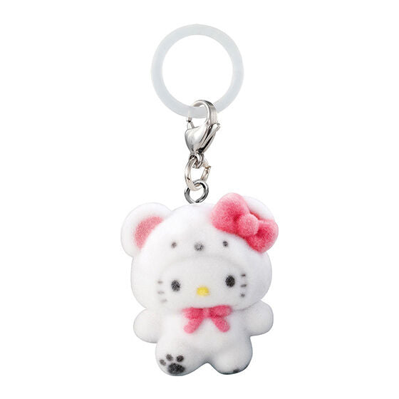 Sanrio Flocked Snow Bear Keychain Gachapon