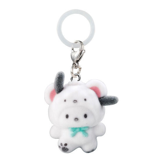 Sanrio Flocked Snow Bear Keychain Gachapon