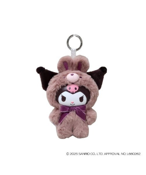Kuromi Vinyl Face Latte Bunny Mascot Plush