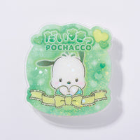 Pochacco "I Love You Fluffy" Acrylic Clip Badge
