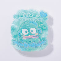 Hangyodon "I Love You Fluffy" Acrylic Clip Badge
