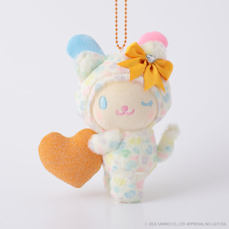 Usahana Leopard Print Heart Mascot Plush
