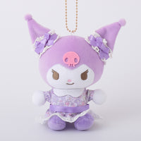 Kuromi Textile Flower Clear Mascot Plush