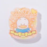 Pekkle "I Love You Fluffy" Acrylic Clip Badge