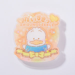 Pekkle "I Love You Fluffy" Acrylic Clip Badge