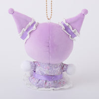 Kuromi Textile Flower Clear Mascot Plush