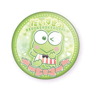 Keroppi "I Love You Fluffy" Tin Badge