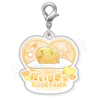 Gudetama "I Love You Fluffy" Acrylic Charm
