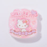 Charmmy Kitty "I Love You Fluffy" Acrylic Clip Badge
