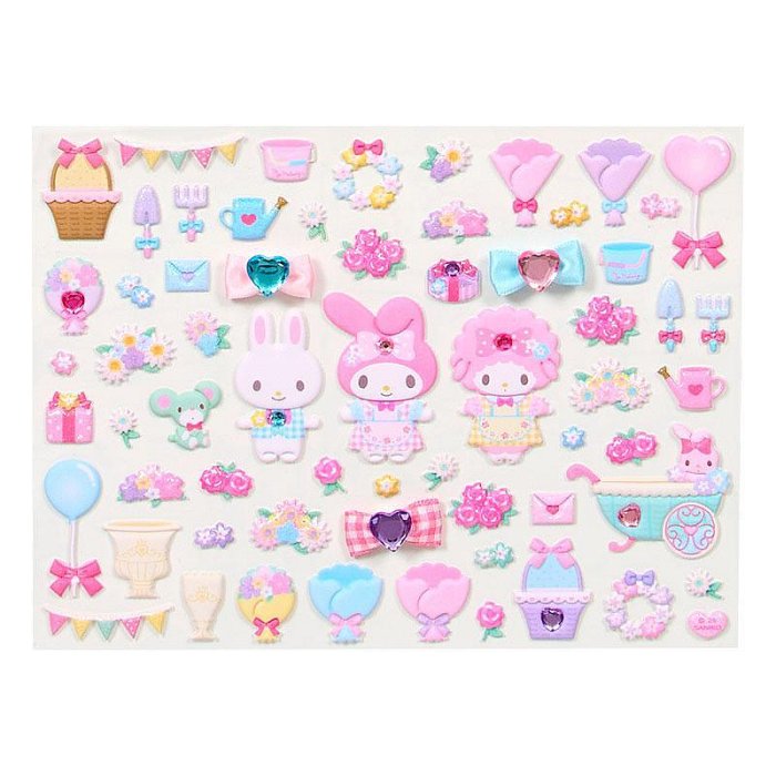 My Melody Cafe Sticker Set Bag